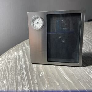 Picture Frame Innovative Design With Clock Watch Time Desk Decor Memory Photo Si